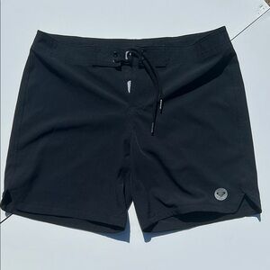 Roxy Mens black athletic swim shorts
